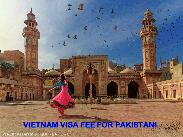 Vietnam visa fee for Pakistani nationals