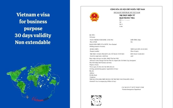 Business Vietnam e visa 2022